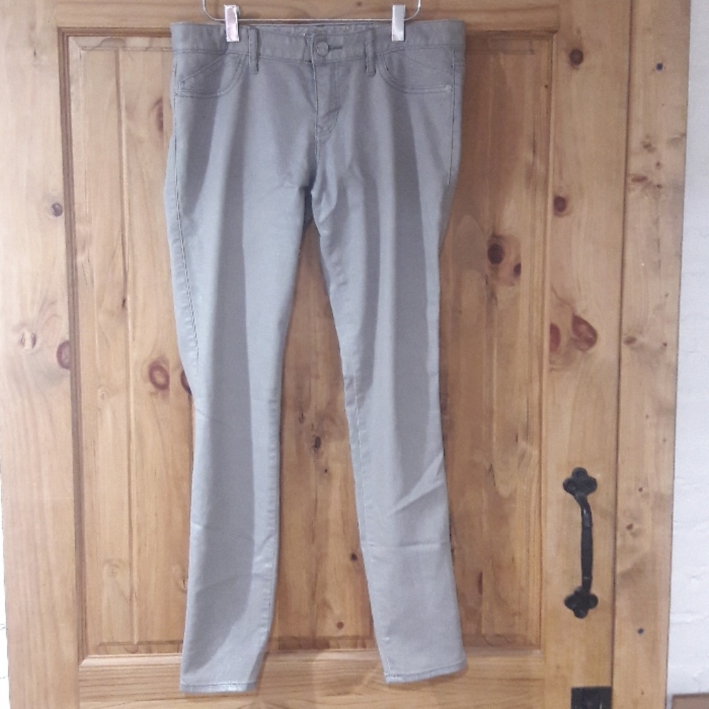 EXPRESS sparkly silver skinny jean leggings